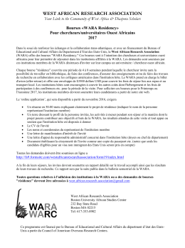 west african research association