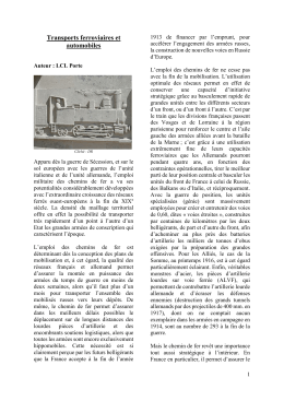 Transports ferroviaires et automobiles