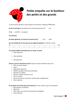 questionnaire - Sophrologie Valleiry