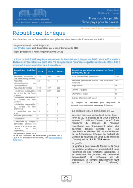 République tchèque - Conseil de l`Europe