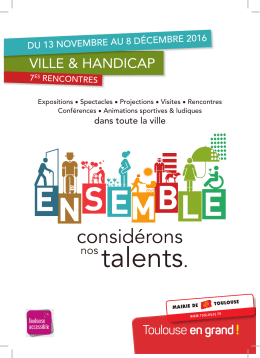 Téléchargez le programme des 7 e Rancontres Ville
