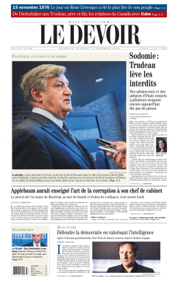 La une du jour