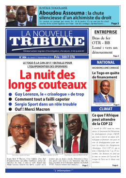 Aboudou Assouma: la chute