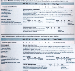 Page 1 One Space Marine in your army can be replaced with the