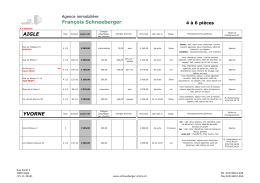 4-6 pièces - Agence Immobilière François Schneeberger