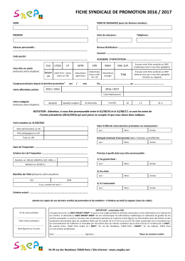 la fiche suivante - Le site du SNEP