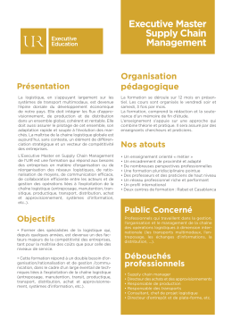 Executive Master Supply Chain Management