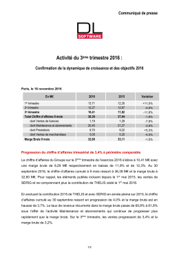 Communiqué de presse