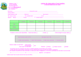 contrat de r&eacute;servation d`une location