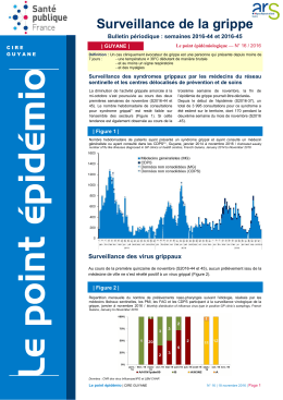 Point au 18 novembre 2016. - InVS