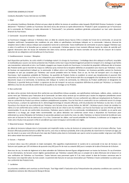 CONDITIONS GENERALES D`ACHAT Conductix