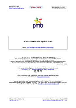 Codes-barres : concepts de base
