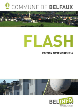 flash info, novembre 2016