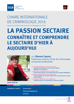 chaire internationale de criminologie 2016