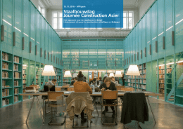 Staalbouwdag Journ&eacute;e Construction Acier