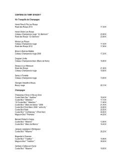 contenu du tarif 2012/2013