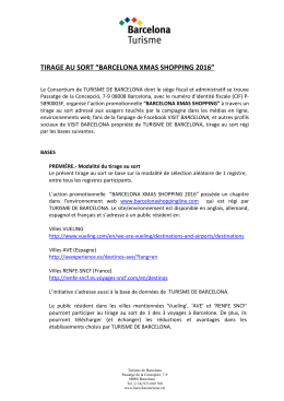 tirage au sort - Barcelona Shopping Line