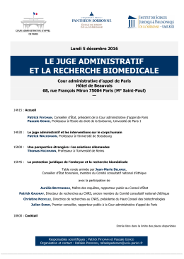 Programme - Université Paris 1 Panthéon