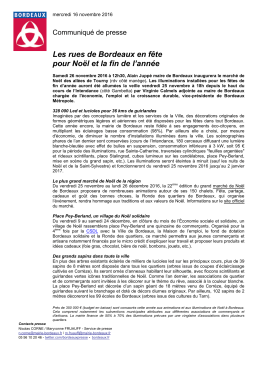 Communiqu&eacute; de presse - Mercredi 16 octobre 2016