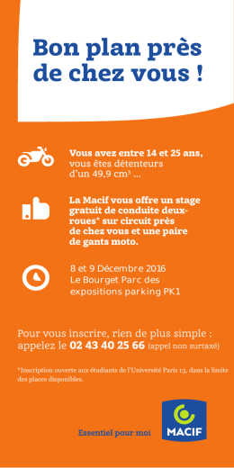 Bon plan étudiant : stage gratuit de conduite