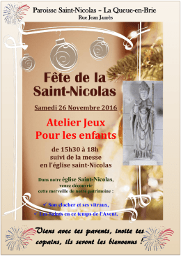 Télécharger - Paroisse saint Nicolas de La Queue-En-Brie