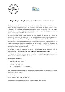 Diagnostic par h&eacute;licopt&egrave;re des r&eacute;seaux