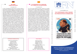 VIII Centenario dell`Ordine dei Predicatori Domenicani