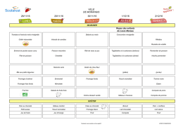 Téléchargez les menus du mois