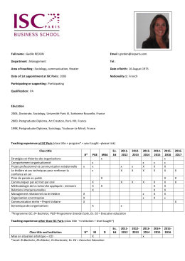 Télécharger le CV au format PDF