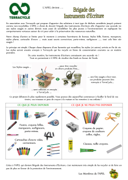 Courrier de Présentation Terracycle