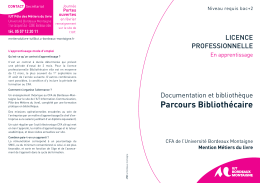 Plaquette - IUT Bordeaux Montaigne