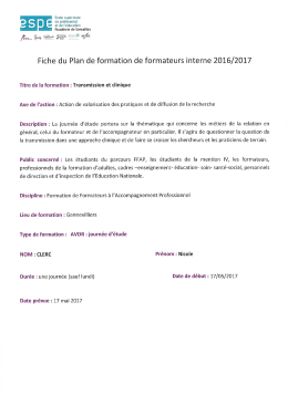 Page 1 École supérieure D C D du professorat *m* et de l`éducation