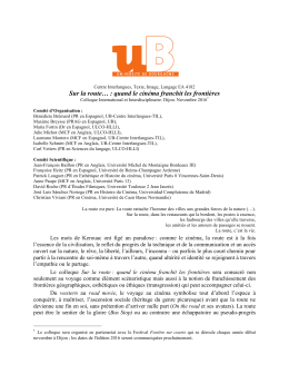 Téléchargez l`appel à communications