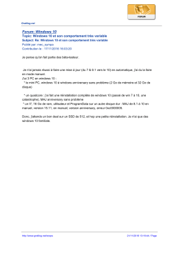 Forum: Windows 10