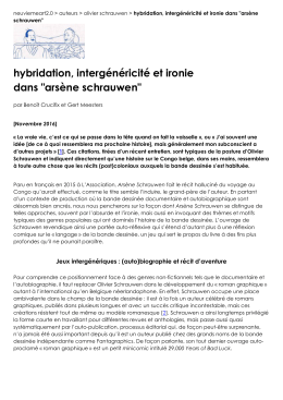 hybridation, intergénéricité et ironie dans "arsène