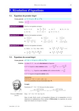 Inéquations - Apprendre en ligne