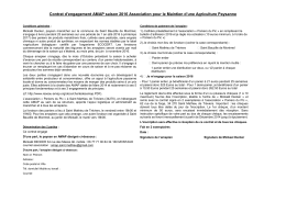 Contrat - les Paniers du Pic