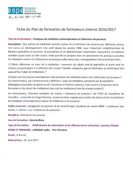 Page 1 École supérieure O 0 D du professorat «Tº et de l`éducation