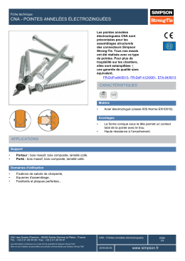 CNA Pointe annelée électrozinguée - Simpson Strong-Tie