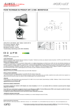 fiche technique du produit art. s.1058 - microfocus