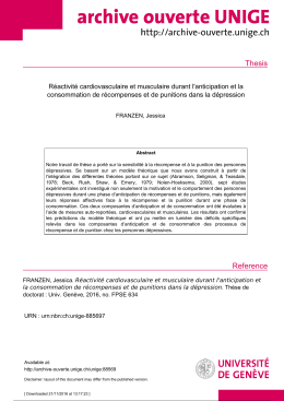 Thesis - Archive ouverte UNIGE