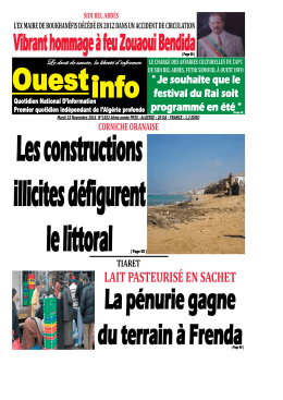 Mardi 15 Novembre 2016 - Ouest-Info