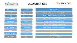 calendrier 2016