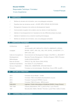 Mourad HASSINI Responsable Technique / Formateur 14 ans d