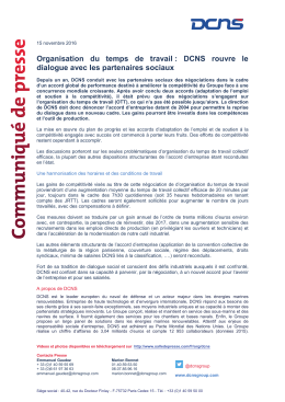 Organisation du temps de travail : DCNS rouvre le dialogue avec les
