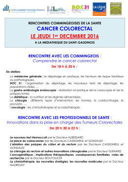 16-10-26 - RENCONTRE CANCER COLORECTAL