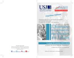 Pour voir le programme détaillé - Université Saint