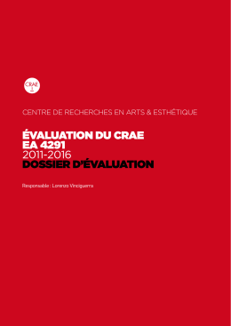 T&eacute;l&eacute;charger le dossier d`&eacute;valuation - CRAE