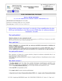 Fiches d`informations pratiques