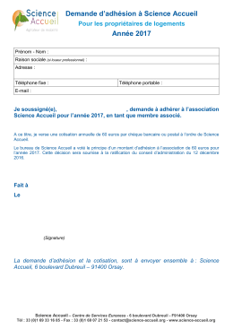 t&eacute;l&eacute;charger ICI. - Science Accueil